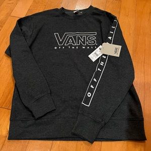 Vans Off the Wall brand new w tags long sleeve crew neck lightweight sweatshirt.